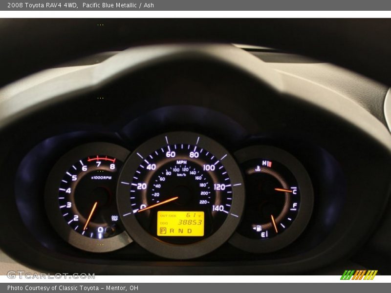 Pacific Blue Metallic / Ash 2008 Toyota RAV4 4WD