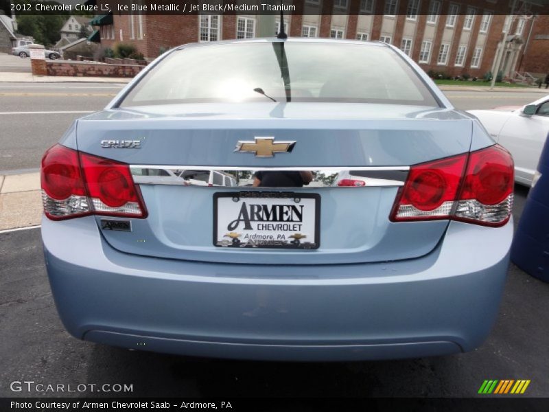 Ice Blue Metallic / Jet Black/Medium Titanium 2012 Chevrolet Cruze LS