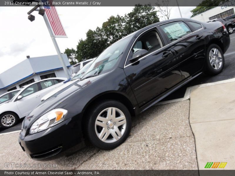 Black Granite Metallic / Gray 2012 Chevrolet Impala LT