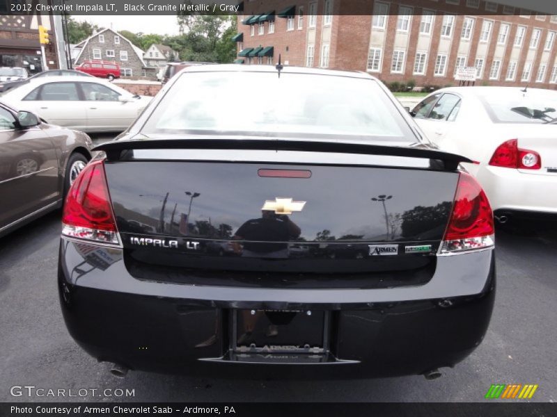 Black Granite Metallic / Gray 2012 Chevrolet Impala LT