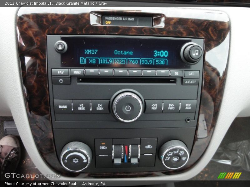 Black Granite Metallic / Gray 2012 Chevrolet Impala LT