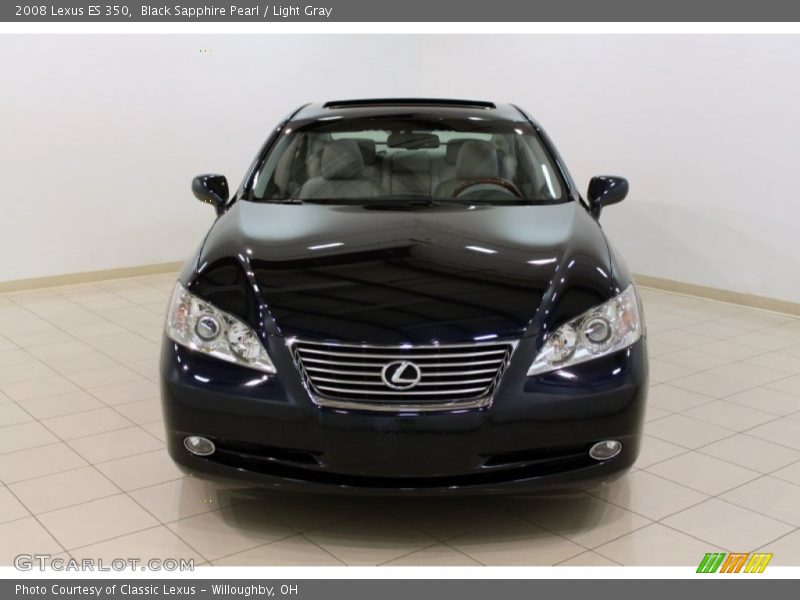 Black Sapphire Pearl / Light Gray 2008 Lexus ES 350