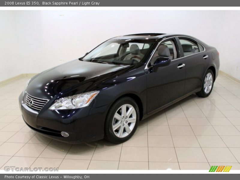 Black Sapphire Pearl / Light Gray 2008 Lexus ES 350