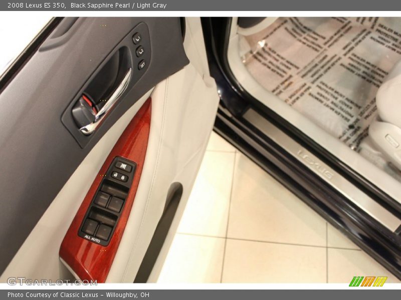 Black Sapphire Pearl / Light Gray 2008 Lexus ES 350