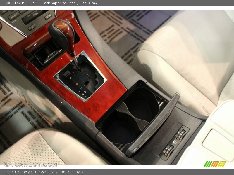 Black Sapphire Pearl / Light Gray 2008 Lexus ES 350