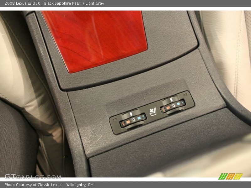 Black Sapphire Pearl / Light Gray 2008 Lexus ES 350