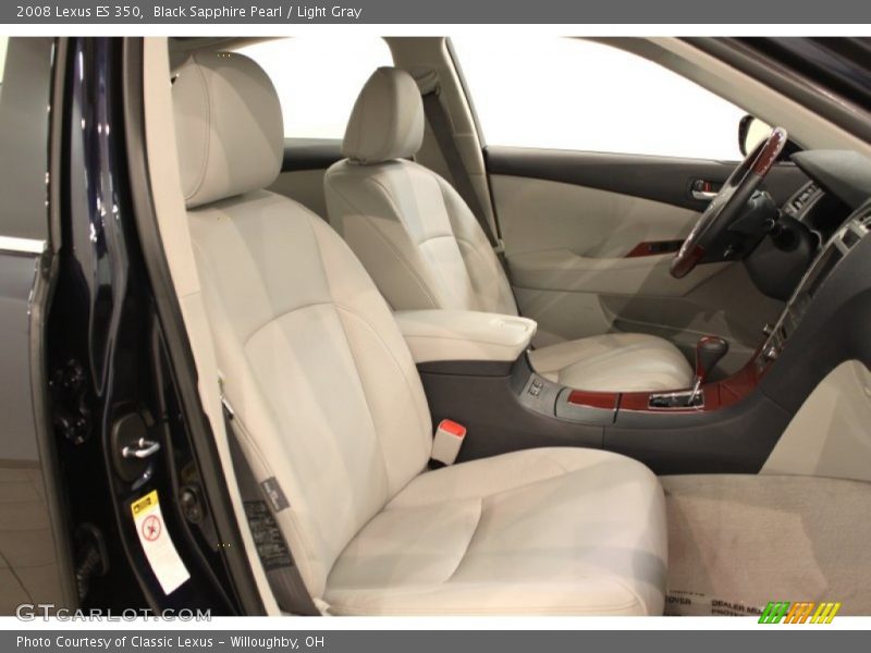 Black Sapphire Pearl / Light Gray 2008 Lexus ES 350