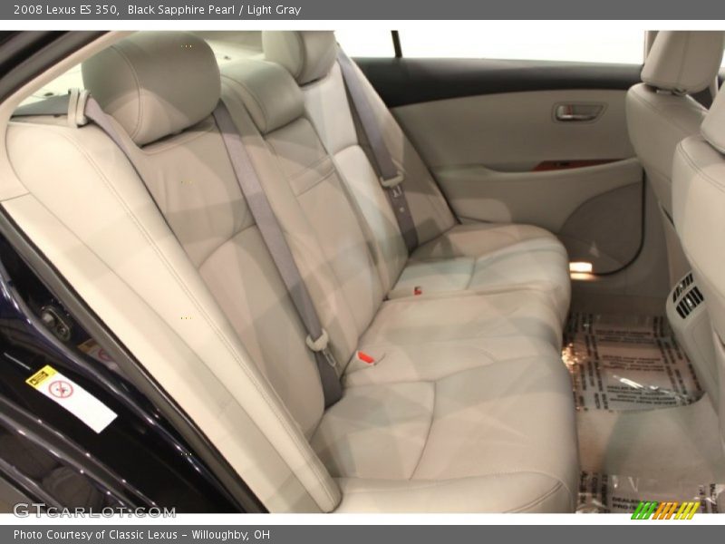 Black Sapphire Pearl / Light Gray 2008 Lexus ES 350