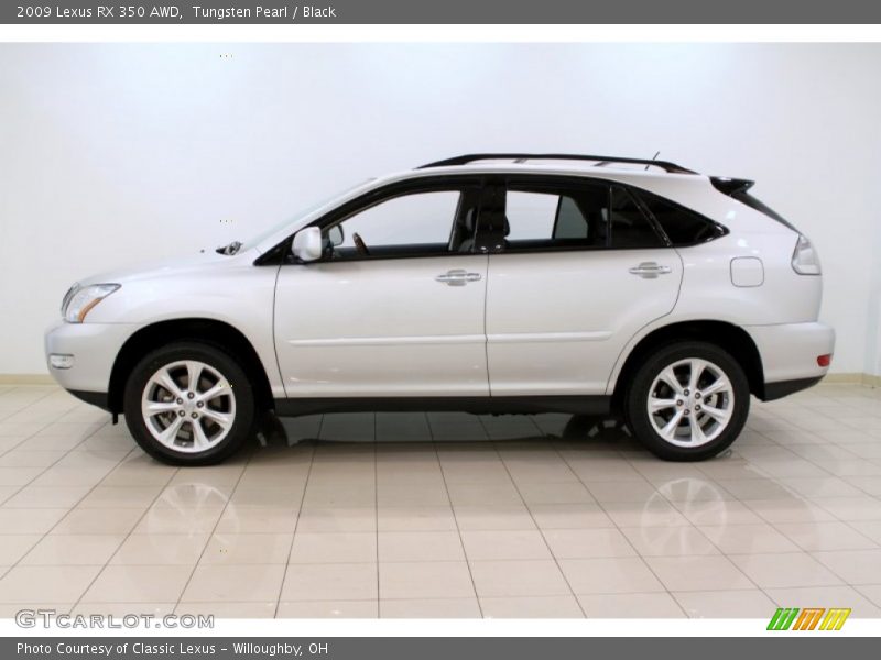 Tungsten Pearl / Black 2009 Lexus RX 350 AWD