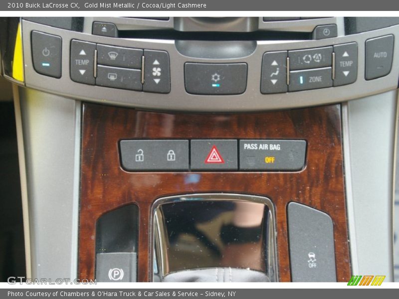 Gold Mist Metallic / Cocoa/Light Cashmere 2010 Buick LaCrosse CX