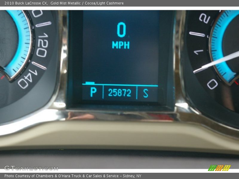 Gold Mist Metallic / Cocoa/Light Cashmere 2010 Buick LaCrosse CX