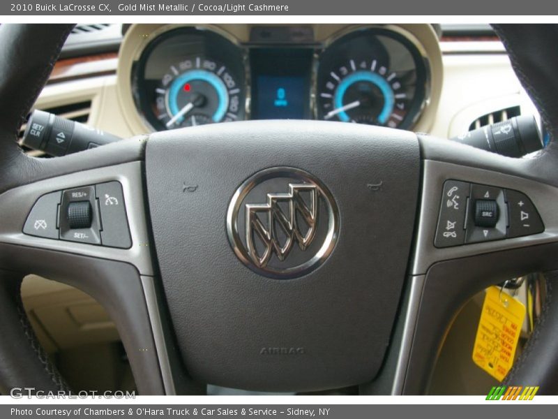 Gold Mist Metallic / Cocoa/Light Cashmere 2010 Buick LaCrosse CX