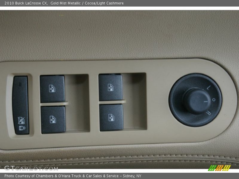 Gold Mist Metallic / Cocoa/Light Cashmere 2010 Buick LaCrosse CX