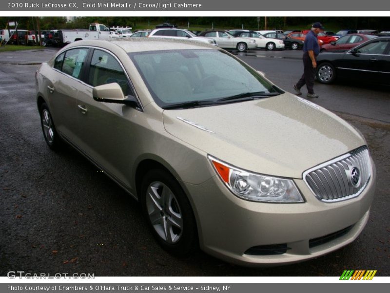 Gold Mist Metallic / Cocoa/Light Cashmere 2010 Buick LaCrosse CX