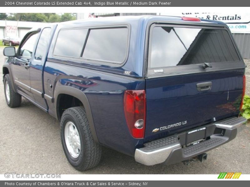 Indigo Blue Metallic / Medium Dark Pewter 2004 Chevrolet Colorado LS Extended Cab 4x4
