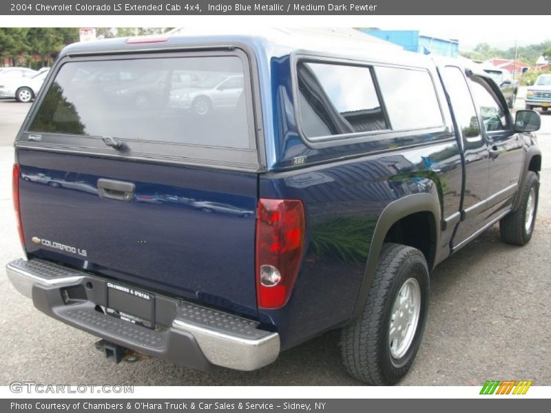 Indigo Blue Metallic / Medium Dark Pewter 2004 Chevrolet Colorado LS Extended Cab 4x4