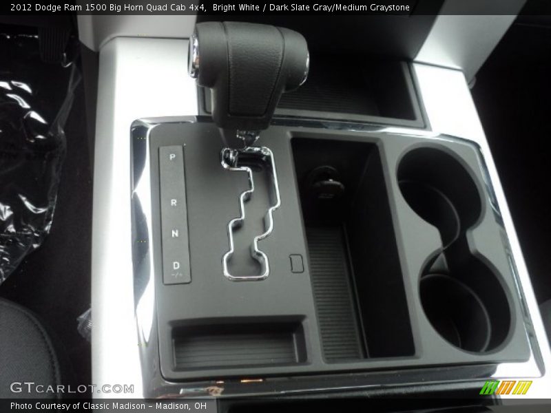 Bright White / Dark Slate Gray/Medium Graystone 2012 Dodge Ram 1500 Big Horn Quad Cab 4x4