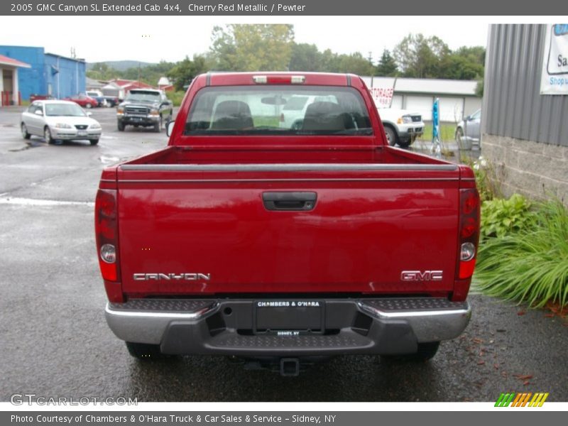 Cherry Red Metallic / Pewter 2005 GMC Canyon SL Extended Cab 4x4