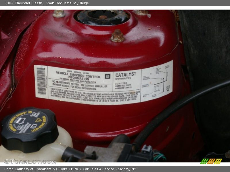 Sport Red Metallic / Beige 2004 Chevrolet Classic