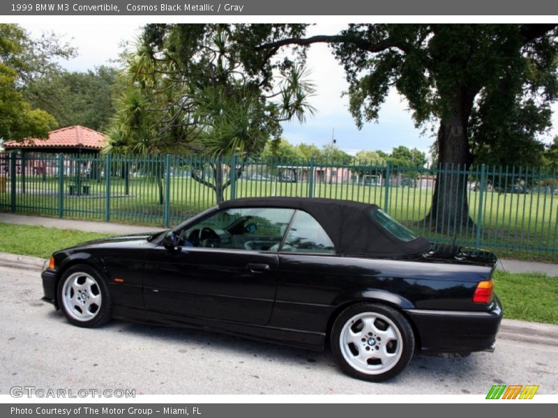 Cosmos Black Metallic / Gray 1999 BMW M3 Convertible