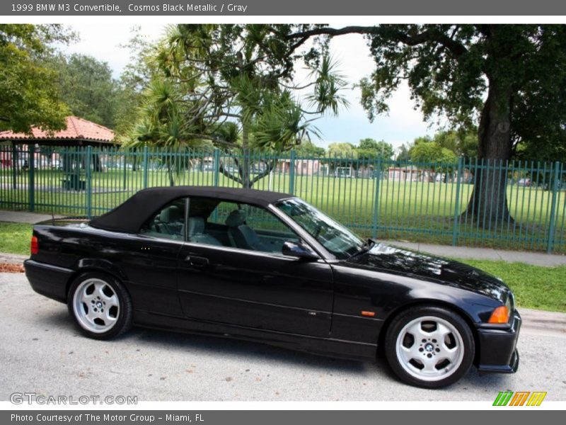 Cosmos Black Metallic / Gray 1999 BMW M3 Convertible