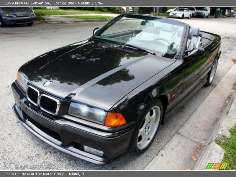 Cosmos Black Metallic / Gray 1999 BMW M3 Convertible