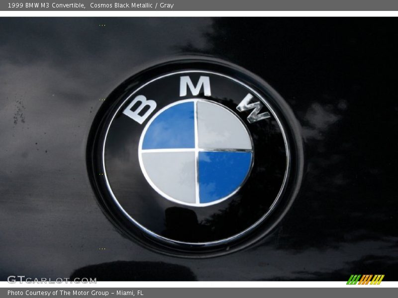 Cosmos Black Metallic / Gray 1999 BMW M3 Convertible