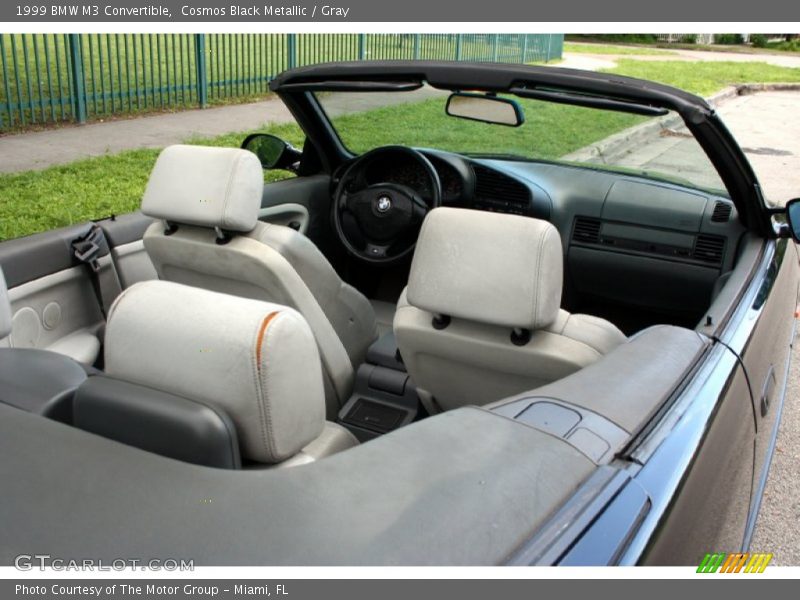 Cosmos Black Metallic / Gray 1999 BMW M3 Convertible