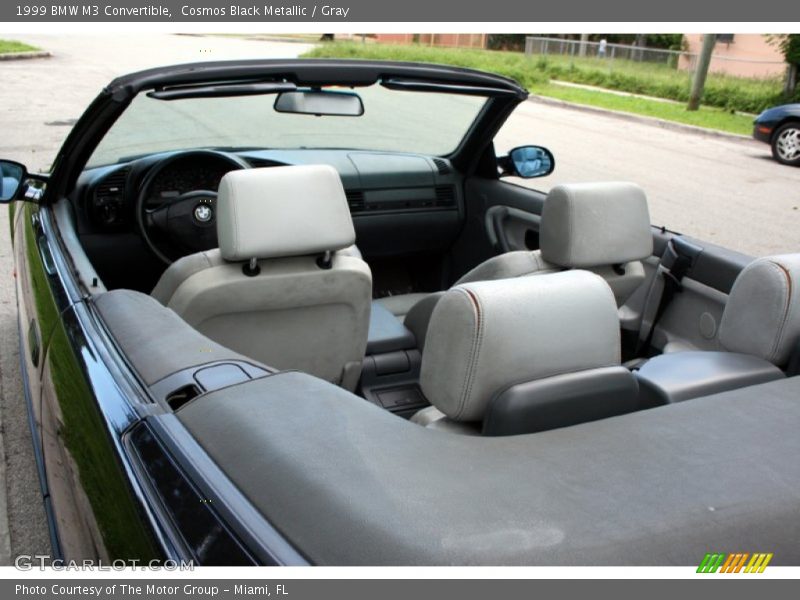 Cosmos Black Metallic / Gray 1999 BMW M3 Convertible