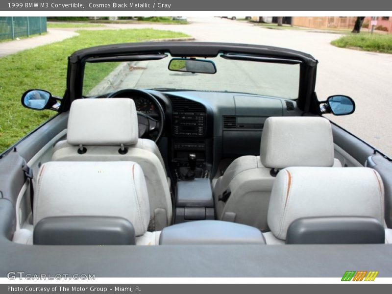 Cosmos Black Metallic / Gray 1999 BMW M3 Convertible