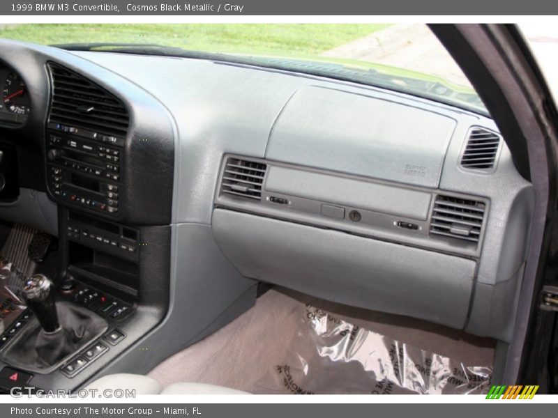 Cosmos Black Metallic / Gray 1999 BMW M3 Convertible