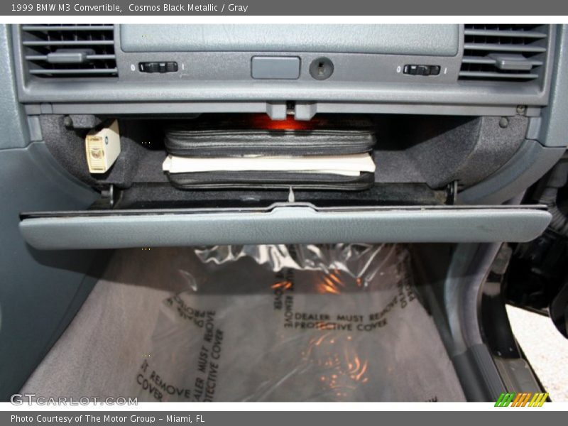 Cosmos Black Metallic / Gray 1999 BMW M3 Convertible