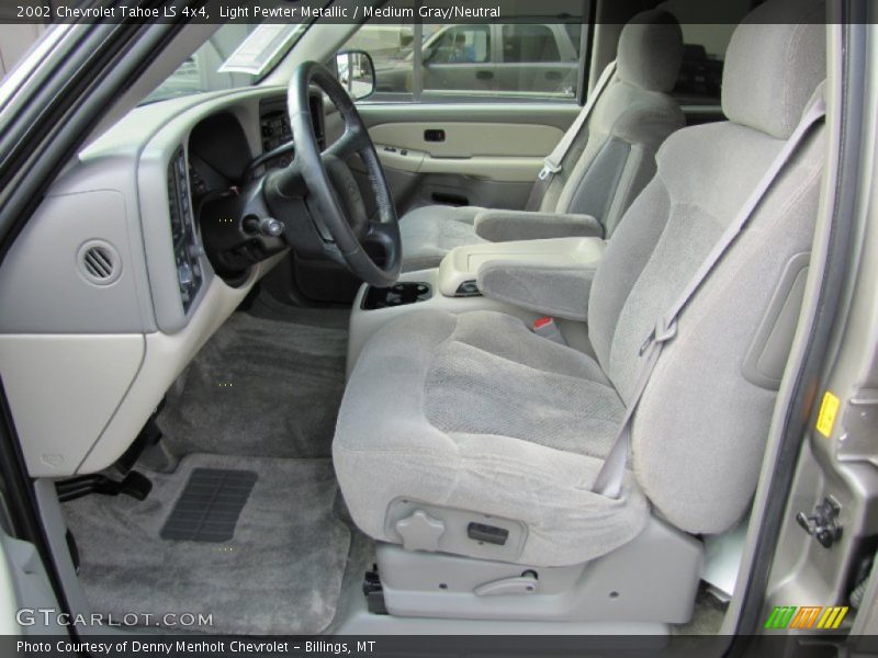 Light Pewter Metallic / Medium Gray/Neutral 2002 Chevrolet Tahoe LS 4x4