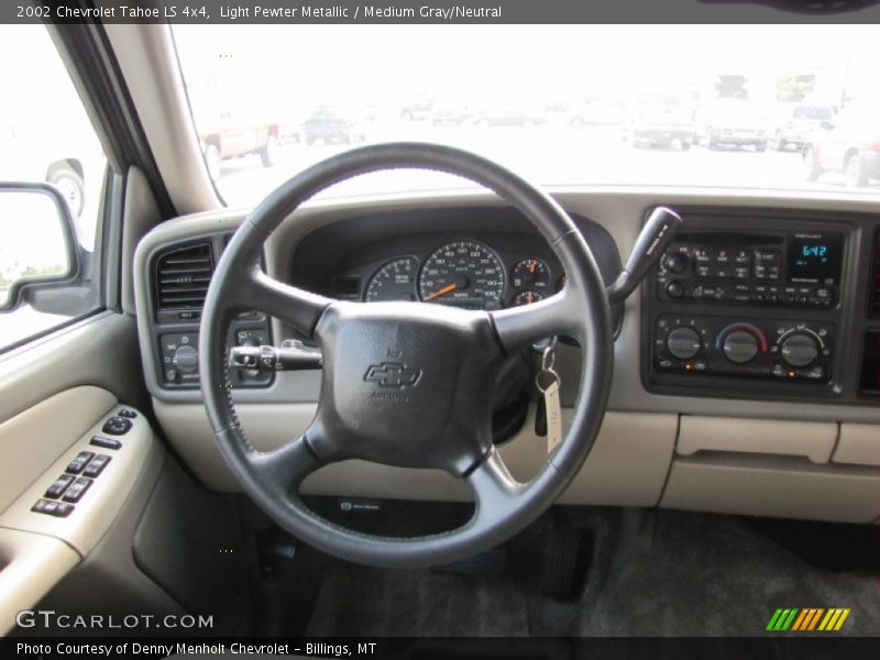 Light Pewter Metallic / Medium Gray/Neutral 2002 Chevrolet Tahoe LS 4x4