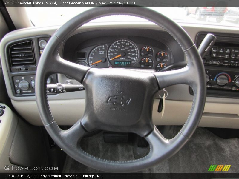 Light Pewter Metallic / Medium Gray/Neutral 2002 Chevrolet Tahoe LS 4x4