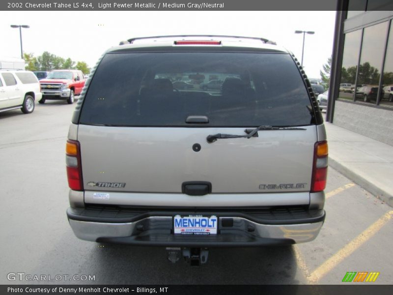 Light Pewter Metallic / Medium Gray/Neutral 2002 Chevrolet Tahoe LS 4x4