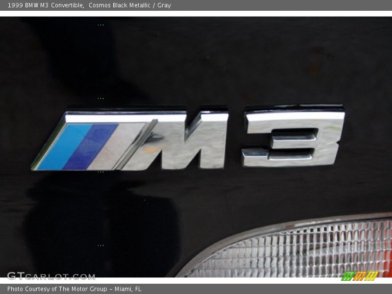 Cosmos Black Metallic / Gray 1999 BMW M3 Convertible