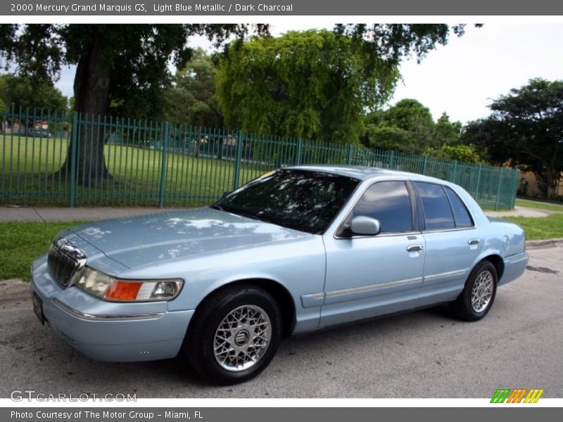 Light Blue Metallic / Dark Charcoal 2000 Mercury Grand Marquis GS