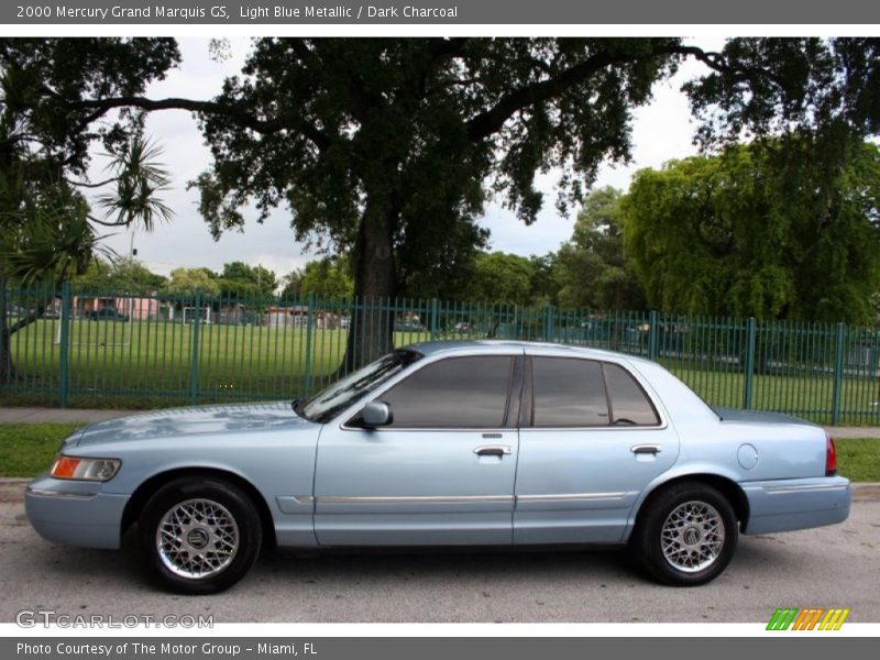 Light Blue Metallic / Dark Charcoal 2000 Mercury Grand Marquis GS