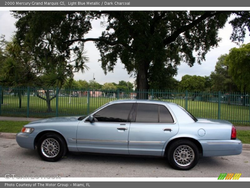 Light Blue Metallic / Dark Charcoal 2000 Mercury Grand Marquis GS