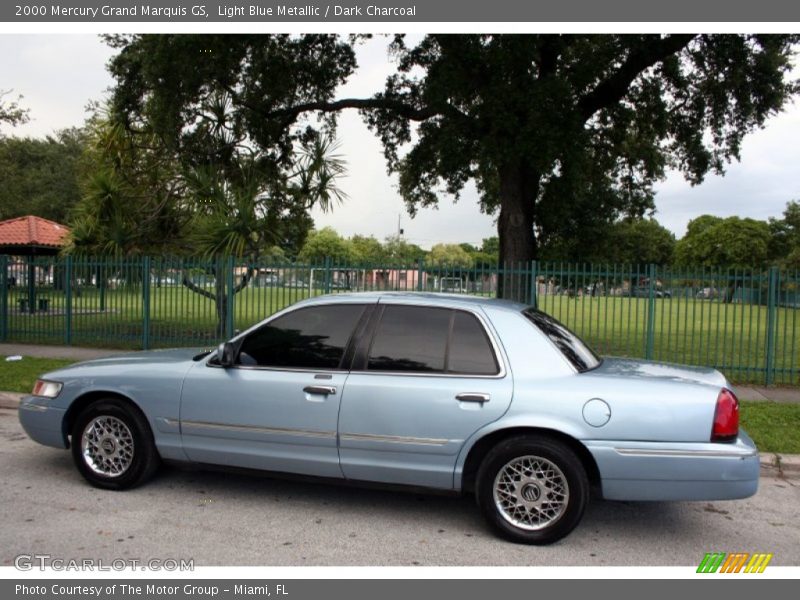Light Blue Metallic / Dark Charcoal 2000 Mercury Grand Marquis GS
