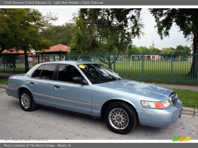 Light Blue Metallic / Dark Charcoal 2000 Mercury Grand Marquis GS