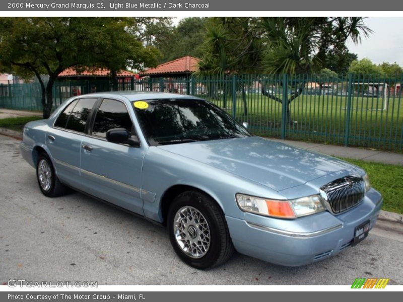 Light Blue Metallic / Dark Charcoal 2000 Mercury Grand Marquis GS