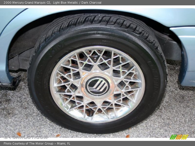 Light Blue Metallic / Dark Charcoal 2000 Mercury Grand Marquis GS