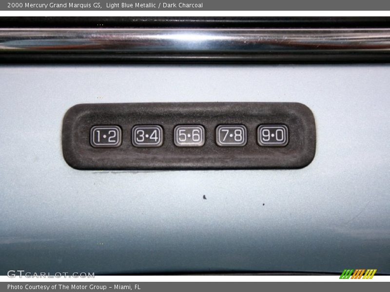 Light Blue Metallic / Dark Charcoal 2000 Mercury Grand Marquis GS