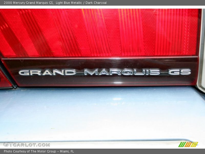 Light Blue Metallic / Dark Charcoal 2000 Mercury Grand Marquis GS
