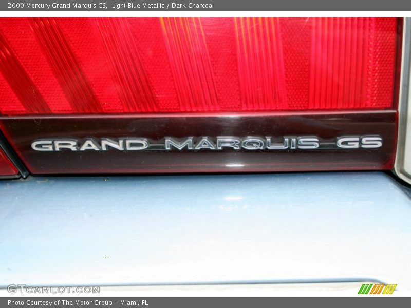 Light Blue Metallic / Dark Charcoal 2000 Mercury Grand Marquis GS