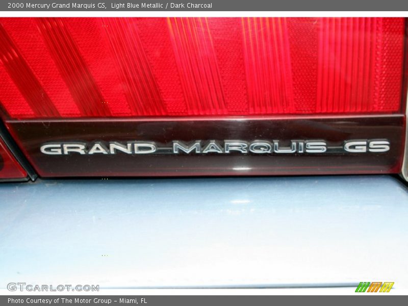 Light Blue Metallic / Dark Charcoal 2000 Mercury Grand Marquis GS