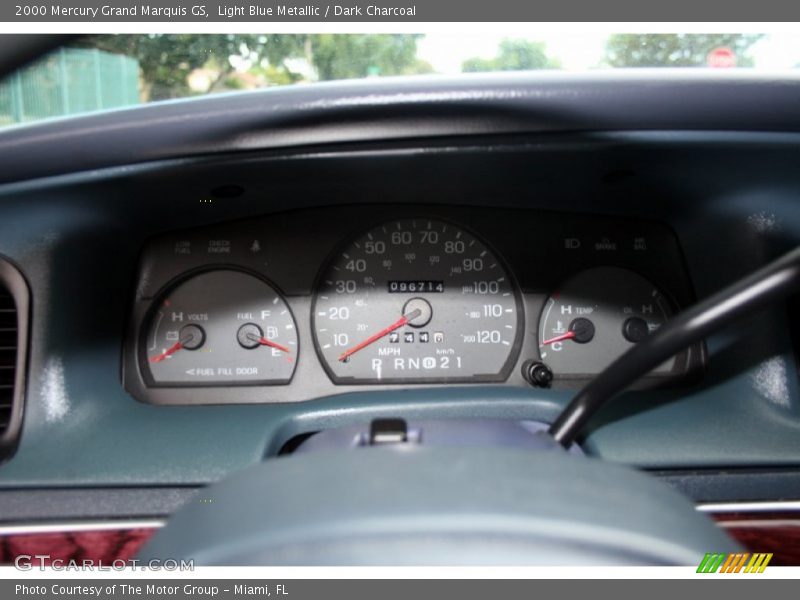 Light Blue Metallic / Dark Charcoal 2000 Mercury Grand Marquis GS