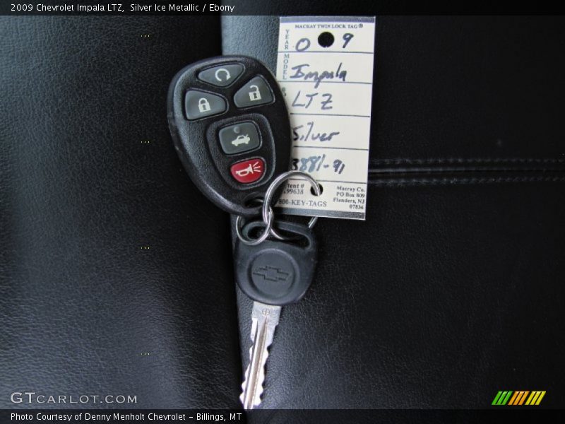 Silver Ice Metallic / Ebony 2009 Chevrolet Impala LTZ